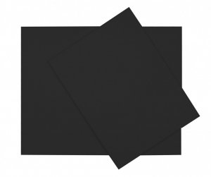 Černé plátno na desce – 40x50cm