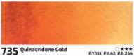 Akvarelová barva Rosa 2,5ml – 735 quinacridone gold