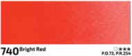 Akvarelová barva Rosa 2,5ml – 740 bright red