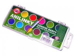 Anilinky - vodouředitelné barvy 12ks