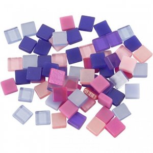 Mozaika růžovo-fialová 0,5x0,5cm 25g