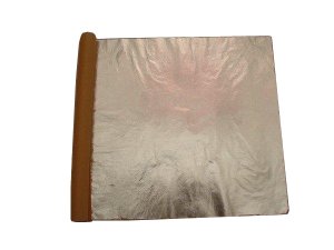 Plátkový kov - listy hliník 14x14cm (100 plátků)