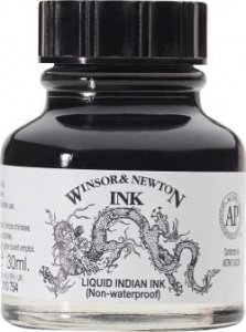 Winsor&Newton tuš 754 Liquid Indian Ink 30 ml