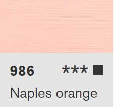 Akryl Lascaux Studio 250ml – 986 Naples orange
