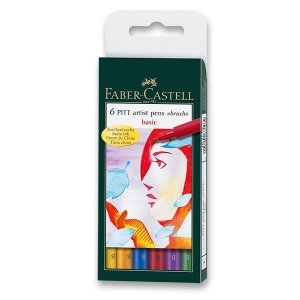 Sada popisovačů Faber-Castell 6ks základní odstíny
