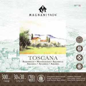 Akvarelový blok Magnani Toscana 30x30cm 300g 100% bavlna
