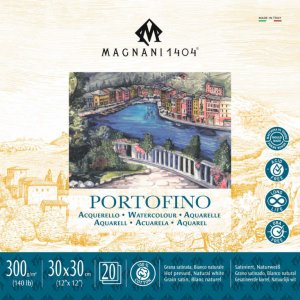 Akvarelový blok Magnani Portofino 30x30cm 300g 100% bavlna