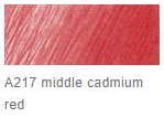 Akvarelová pastelka AD – 217 Midle cadmium red