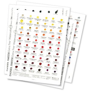 Daniel Smith Watercolour Dot Card 266 odstínů