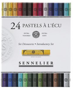 Sada suchých pastelů Sennelier 24ks základní odstíny