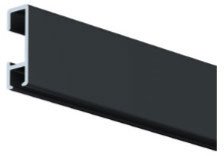 Závěsný systém Artiteq – lišta Clic Rail 200cm černá