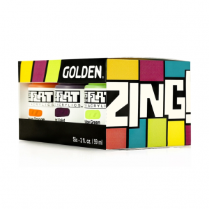 Sada akrylových barev Golden SoFlat Zing set 6x59ml
