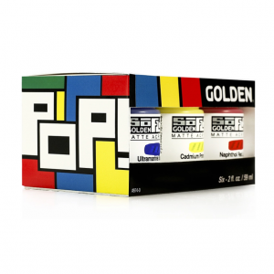 Sada akrylových barev Golden SoFlat Pop set 6x59ml