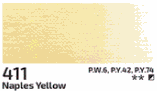 Akrylová barva Rosa 200ml – 411 naples yellow