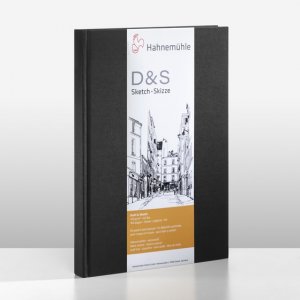 Skicovací kniha Hahnemühle D&S A6 portrait černá