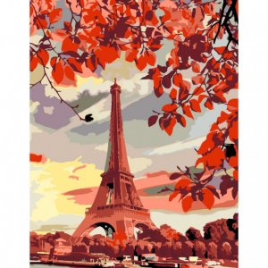 Malování podle čísel Rosa – 345 Eiffelova věž