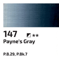 Olejová barva Rosa 45ml – 147 paynes grey