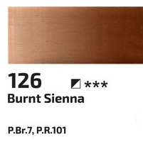 Olejová barva Rosa 45ml – 126 burnt sienna