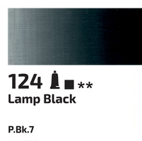 Olejová barva Rosa 45ml – 124 lamp black