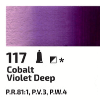 Olejová barva Rosa 45ml – 117 cobalt violet dark