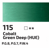 Olejová barva Rosa 45ml – 115 cobalt green dark
