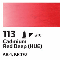 Olejová barva Rosa 45ml – 113 cadmium red dark