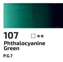 Olejová barva Rosa 45ml – 107 phthalo green