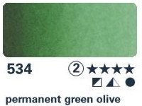Akvarelová barva Horadam 15ml – 534 permanent green olive