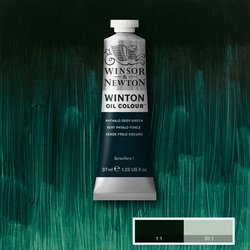 Olejová barva Winton 37ml – 048 phthalo deep green