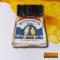 Tuš Winsor Newton 14ml – 123 kanárkově žlutá
