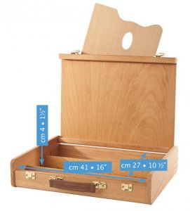 Dřevěný kufřík bukový Mabef 27x41cm - M/112
