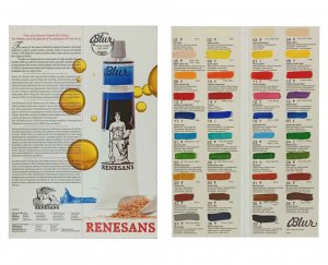 Vzorník olejových barev Renesans Blur