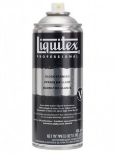 Lesklý lak pro akryl Liquitex ve spreji 400ml