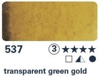 Akvarelová barva Horadam 1/2 – 537 transparent green gold