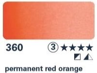 Akvarelová barva Horadam 1/2 – 360 permanent red orange