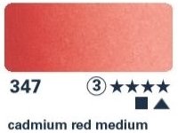 Akvarelová barva Horadam 1/2 – 347 cadmium red middle