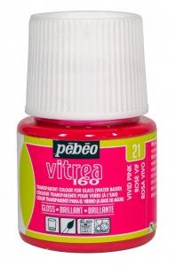 Barva na sklo Vitrea 45ml – 21 růžová výrazná