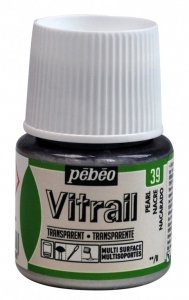 Barva na sklo Vitrail 45ml – 39 perlová
