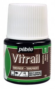 Barva na sklo Vitrail 45ml – 11 hnědá