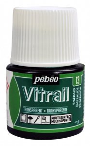 Barva na sklo Vitrail 45ml – 13 smaragdová