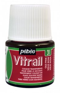 Barva na sklo Vitrail 45ml – 31 starorůžová