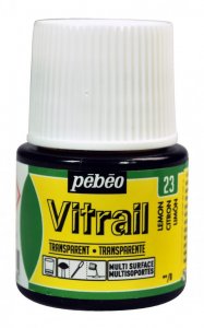 Barva na sklo Vitrail 45ml – 23 žlutá citronová