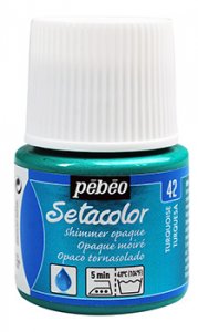 Barva na textil Setacolor 45 ml – 42 tyrkysová perleťová