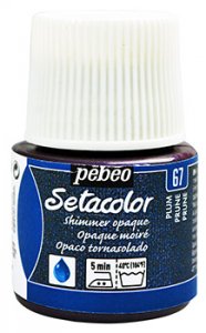 Barva na textil Setacolor 45 ml – 67 švestkově fialová perleťová