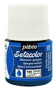 Barva na textil Setacolor 45 ml – 69 modrá Electric perleťová