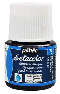 Barva na textil Setacolor 45 ml – 79 černá perleťová
