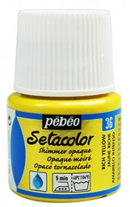 Barva na textil Setacolor 45 ml – 36 kanárkově žlutá perleťová