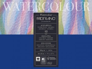 Fabriano Watercolour 300g 36x48cm cold pressed, blok pro akvarel