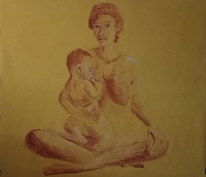 Breastfeeding woman