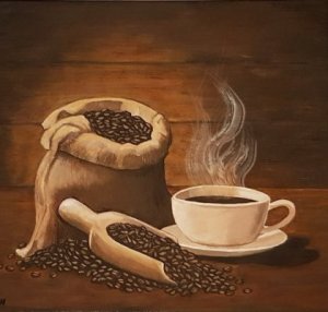 Zátiší - vůně kávy